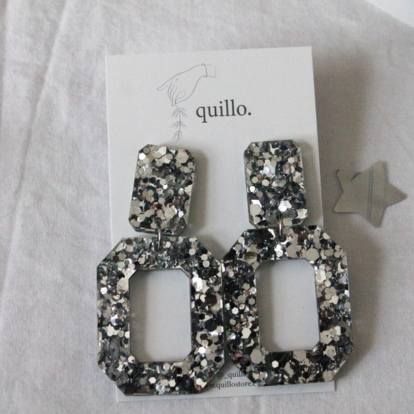 Silver Octo Dangles